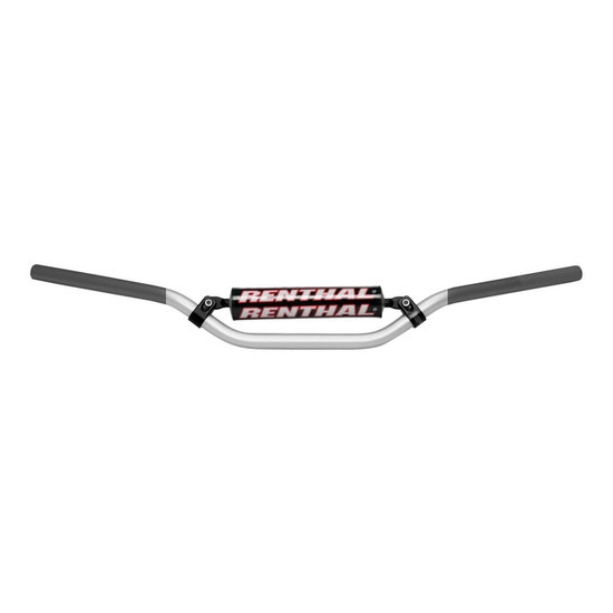 RENTHAL KIEROWNICA 7/8 CALA (22MM) MX HANDLEBAR SILVER/GREY RC PADDED KOLOR SREBRNY/SZARY Z GĄBKĄ
