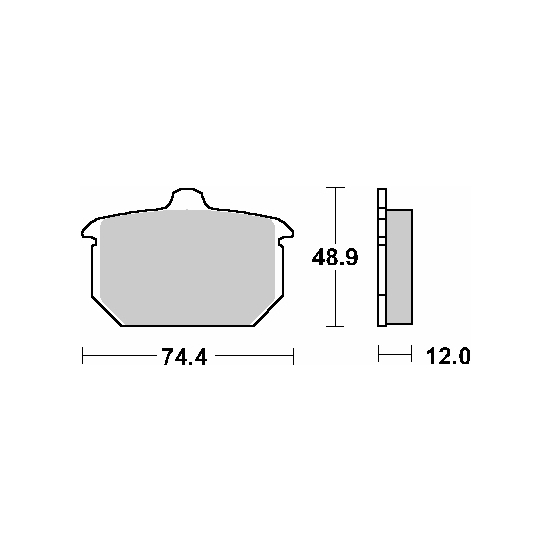 SBS WYPRZEDAŻ KLOCKI HAMULCOWE KH78 STREET STANDART CERAMIC KOLOR CZARNY