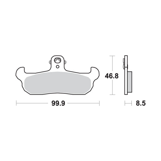 SBS PROMOCJA KLOCKI HAMULCOWE KH134 OFF-ROAD SINTER KOLOR ZŁOTY