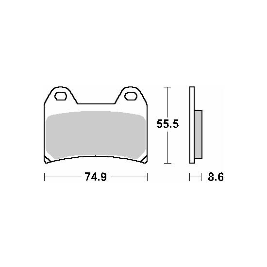 SBS PROMOCJA KLOCKI HAMULCOWE KH244 STREET STANDART CERAMIC KOLOR CZARNY