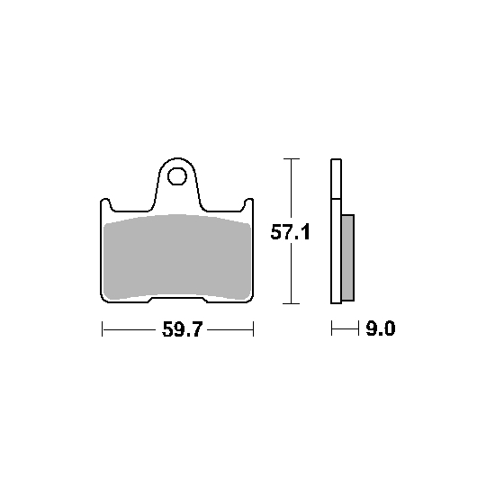SBS PROMOCJA KLOCKI HAMULCOWE KH254 STREET STANDART CERAMIC KOLOR CZARNY PASUJE DO: SUZUKI GSXR '04-'06 TYŁ