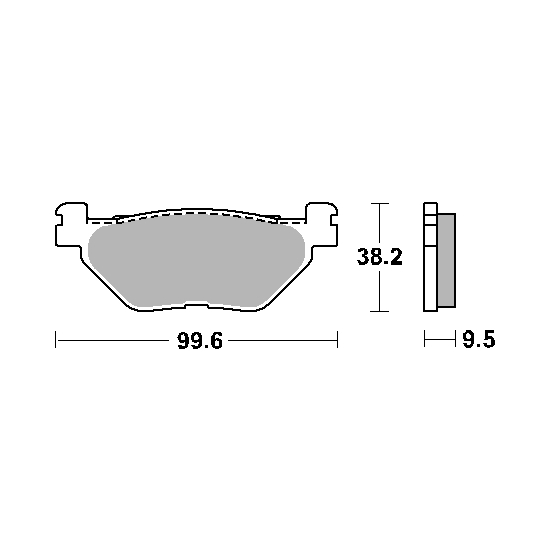SBS PROMOCJA KLOCKI HAMULCOWE KH319/2 STREET STANDART CERAMIC KOLOR CZARNY