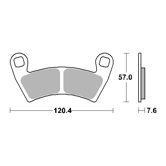 SBS PROMOCJA KLOCKI HAMULCOWE KH452 OFF-ROAD SINTER KOLOR ZŁOTY PASUJE DO: POLARIS 500/700/800/900/1000