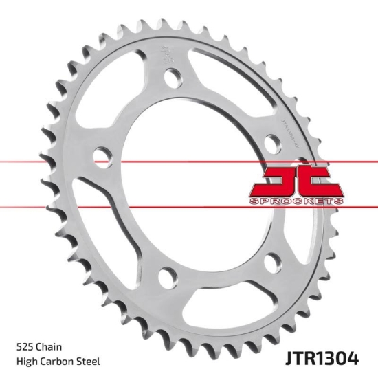 JT ZĘBATKA TYLNA 4357 43 HONDA CB 600 HORNET '07-'13, CBR 600F '97-'98, '11-'14, CBF 600 '04-'07 (435743JTZBK) (ŁAŃC. 525) KOLOR CZARNY