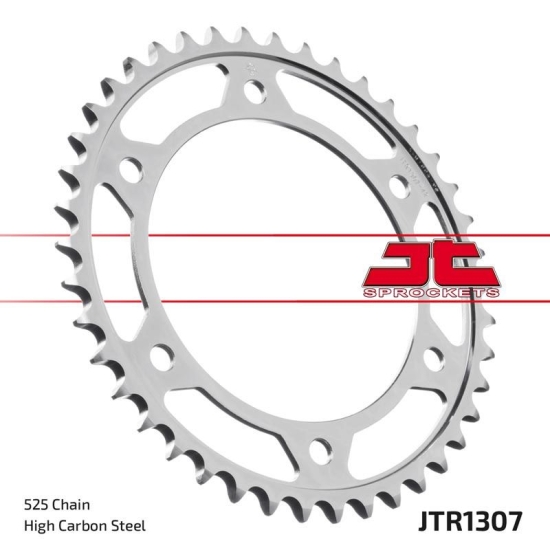 JT ZĘBATKA TYLNA 4405 42 HONDA CBR 600RR '03-'06 (PC37) (440542JTZBK) (ŁAŃC. 525) KOLOR CZARNY