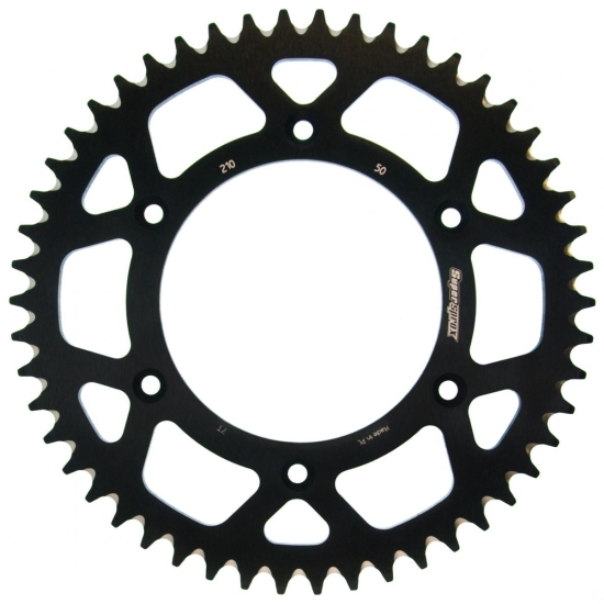 SUPERSPROX ZĘBATKA TYLNA ALUMINIOWA 7075-T6 (ERGAL) 289 50 HONDA CR/CRF/XR '83-'16 (JTR210.50) KOLOR CZARNY