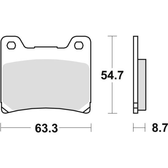 TRW ZF KLOCKI HAMULCOWE KH88 SINTER STREET YAMAHA TZR 125 88-00, FZR 600 89-95, YZF 600 96-02, FZ 750 85-94, XV 750 89-92, YZF 750 93-98, TDM 850 91-9