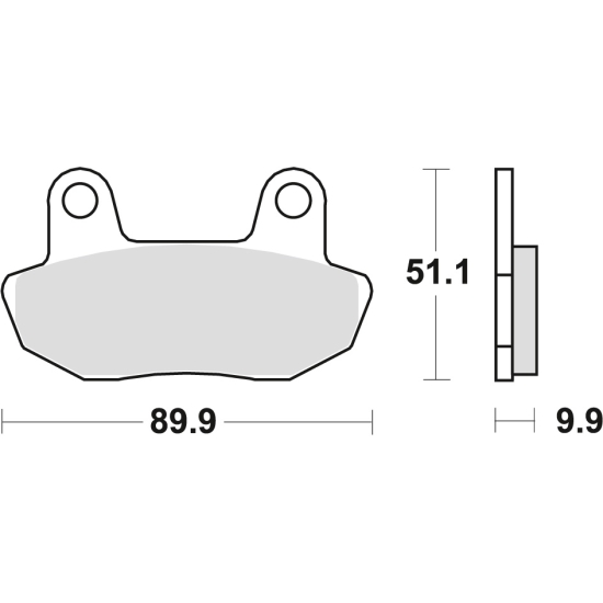 TRW ZF KLOCKI HAMULCOWE KH90 ORGANIC HONDA CB 450 84-85, VT 750 83-86, PRZÓD (PROMOCJA)