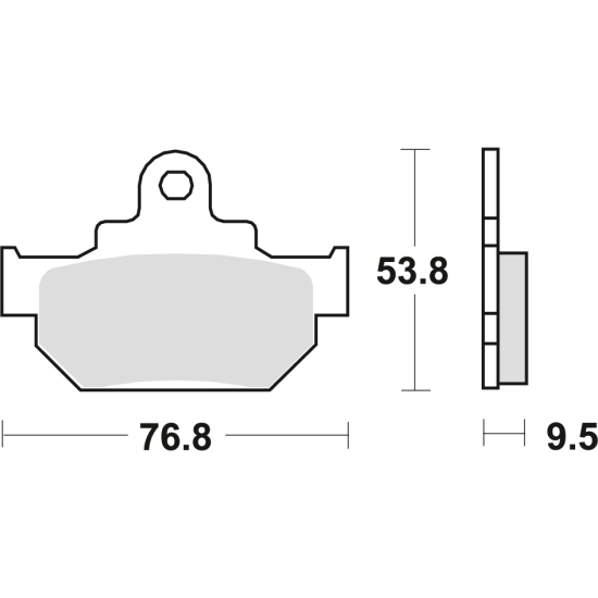 TRW ZF KLOCKI HAMULCOWE KH106/2 ORGANIC HONDA MBX 125 84, SUZUKI RM 250 86, DR 600 85-89, DR 650 90-91, PRZÓD (PROMOCJA)
