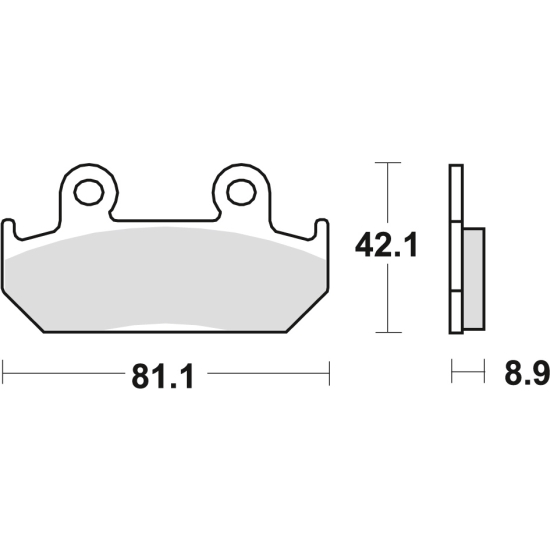 TRW ZF KLOCKI HAMULCOWE KH121 ORGANIC HONDA CMX 450 86-89, CBR 600 87-94, XRV 750 90-92, PRZÓD