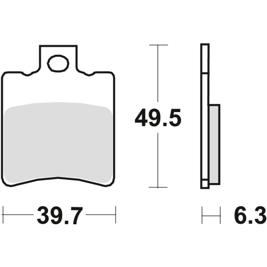 TRW ZF KLOCKI HAMULCOWE KH193 ORGANIC SUZUKI AP 95-98, UX 99-00, YAMAHA NS 50 '13-, YN 50 '97-, XN 125 00-03, PRZÓD (PROMOCJA)