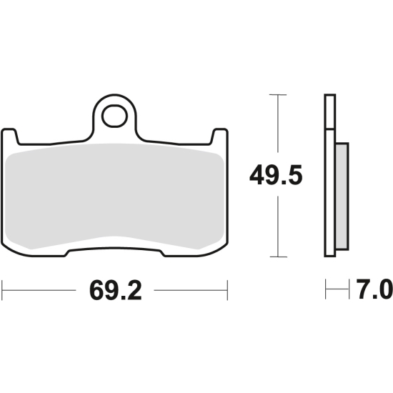 TRW ZF KLOCKI HAMULCOWE KH347 ORGANIC KAWASAKI Z 800 13-17, Z 900 17-21, Z 1000 03-06, SUZUKI GSX 750 17-21, GSX 1300 07-10, INDIAN CHIEF / CHIEF DARK