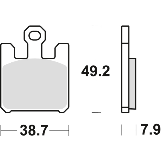 TRW ZF KLOCKI HAMULCOWE KH369 SINTER STREET KAWASAKI ZX6RR 03-06, ZX6R 636 03-06, PRZÓD (PROMOCJA)