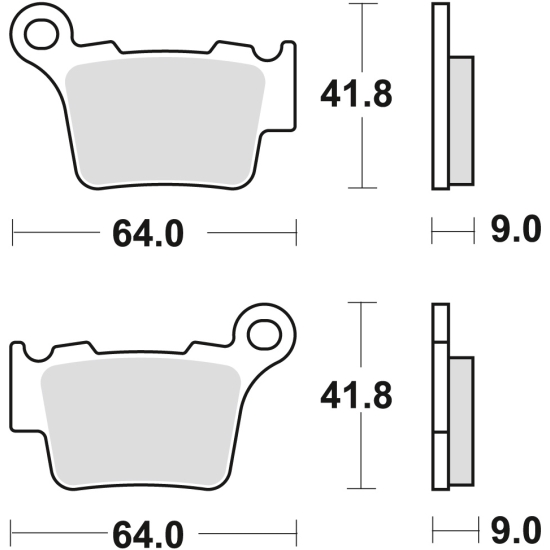 TRW ZF KLOCKI HAMULCOWE KH368 SINTER OFFROAD BMW G450X/SMR 08-11, KTM EXC/SX125 04-16 EXC/SX250 03-17 EXC300 04-, EXC350 10-, EXC450 03-, EXC500 09-,