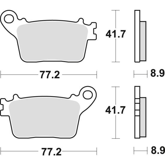 TRW ZF KLOCKI HAMULCOWE KH436 SINTER CB 600 HORNET 07-15, CBR 600 RR 07-16, CBR 1000 FIREBLADE 06-19, KAWASAKI ZX6R 636 13-, ZX10R / RR 10-, SUZUKI GS
