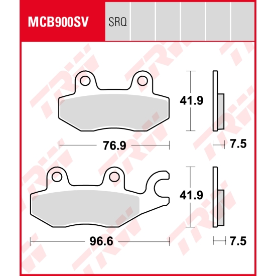 TRW ZF KLOCKI HAMULCOWE KH197 KAWASAKI 250 R NINJA / 400 NINJA 18-19, Z 400 19-, PRZÓD (PROMOCJA)