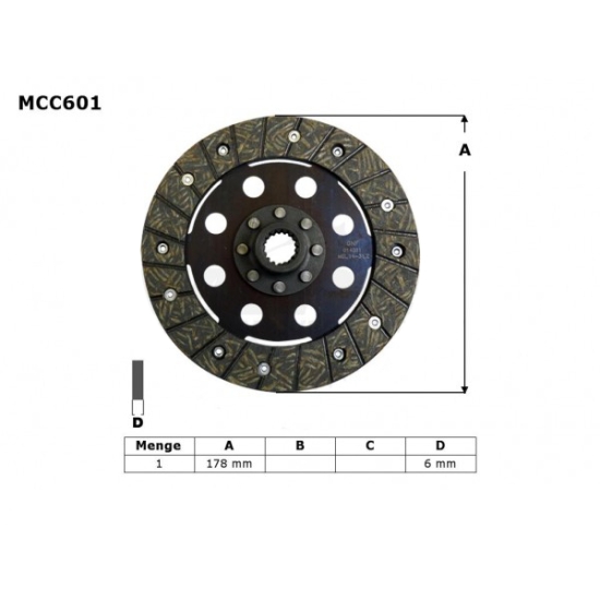 TRW ZF TARCZA SPRZĘGŁOWA BMW R 50 / 60 69-73, R 75 69-80, R 90 73-76, R 100 76-80, (EBS6603) (PROMOCJA)