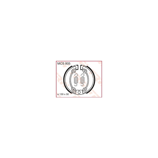 TRW ZF SZCZĘKI HAMULCOWE (130X30MM) (H318)