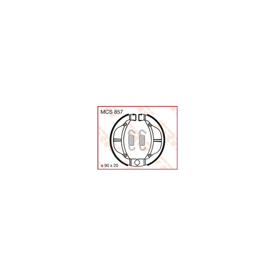 TRW ZF SZCZĘKI HAMULCOWE (90X20MM) (K715)