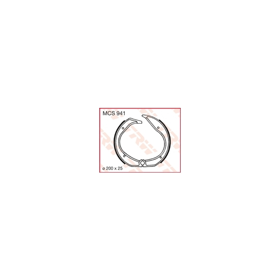 TRW ZF SZCZĘKI HAMULCOWE (200X25MM) (861)