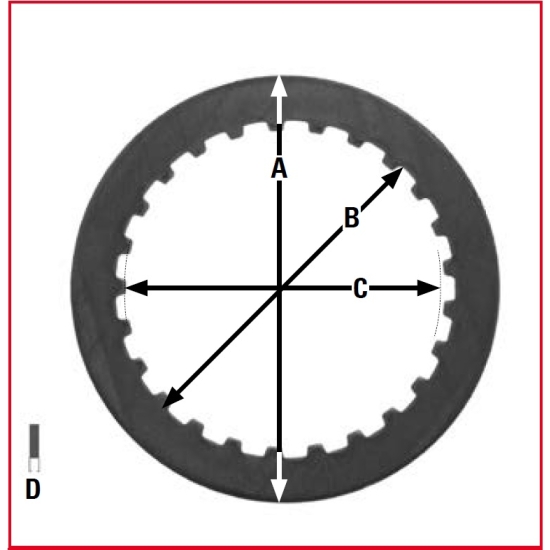 TRW ZF PRZEKŁADKI TARCZ SPRZĘGŁOWYCH HONDA VT 125 99-09, XL 125 V VARADERO 01-13, XR / XL 250 81-83,
