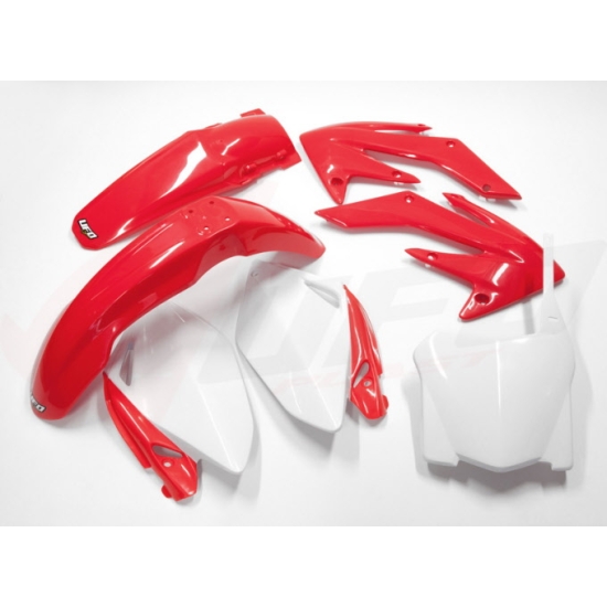 UFO KOMPLET PLASTIKÓW HONDA CRF 250R '08-'09 KOLOR OEM '08 (CZERWONY/BIAŁY) (HO112E999)