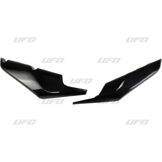 UFO BOCZKI TYLNE HUSQVARNA TC 125/250 '19-22, FC 250/350/450 '19-22, TE 150/250/300 '20-22, FE 250/350/450/501 '20-22 (DOLNE) KOLOR CZARNY