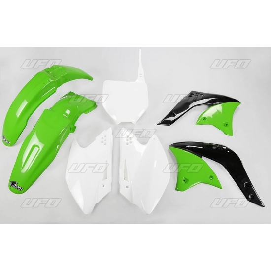 UFO KOMPLET PLASTIKÓW KAWASAKI KXF 250 '06 KOLOR OEM (ZIELONY/BIAŁY) (KA204E999)