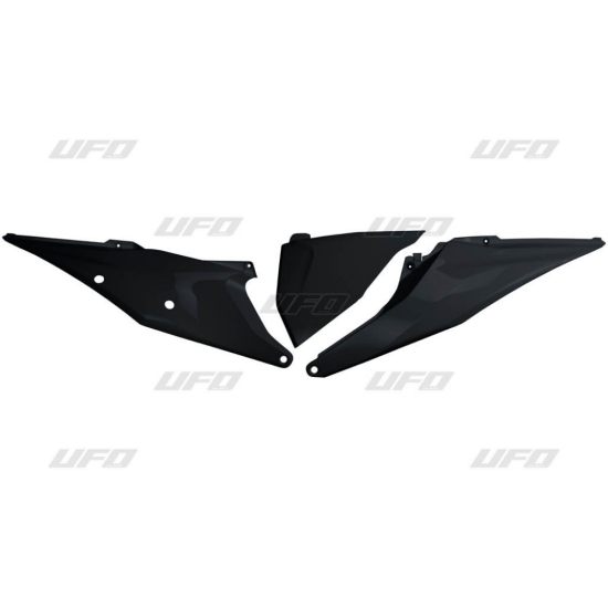 UFO BOCZKI TYLNE KTM SX/SXF(SX-F) 125/150/250/350/450 '19-'22, EXC 125 '20-'21, EXC/EXCF(EXC-F) 150/250/300/350/450/500 TPI '20-2023 Z POKRYWĄ FILTRA