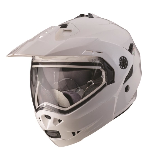 CABERG WYPRZEDAŻ KASK SZCZĘKOWY FLIP-UP ENDURO MODEL TOURMAX (PINLOCK) KOLOR BIAŁY METALIK ROZMIAR XS (5/5 GWIAZDEK W TESTACH SHAR (PINLOCK W ZESTAWIE