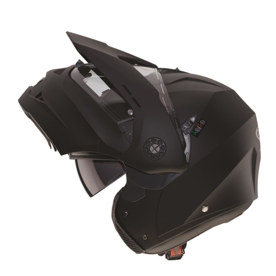 CABERG WYPRZEDAŻ KASK SZCZĘKOWY FLIP-UP ENDURO MODEL TOURMAX (PINLOCK) KOLOR CZARNY MAT ROZMIAR XS (5/5 GWIAZDEK W TESTACH SHARP) (PINLOCK W ZESTAWIE)