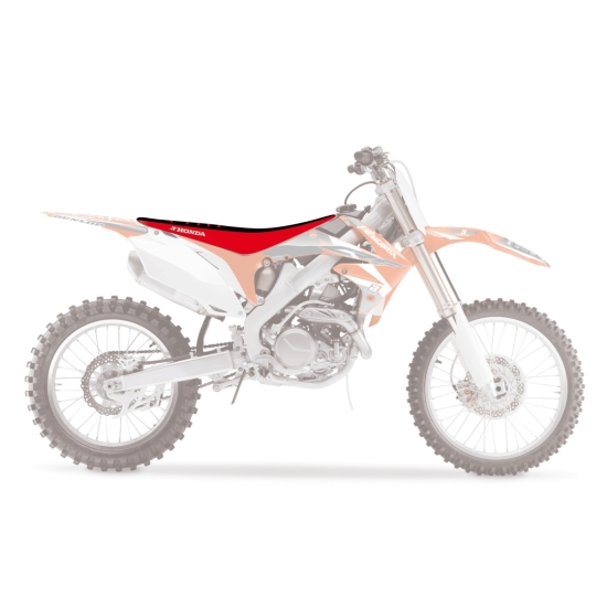 BLACKBIRD POKROWIEC / POSZYCIE NA SIEDZENIE HONDA CRF 250R '10-'13, CRF 450R '09-'12 DOUBLE GRIP 3, KOLOR CZARNY CZERWONY