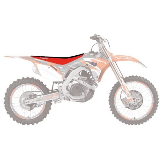 BLACKBIRD POKROWIEC / POSZYCIE NA SIEDZENIE HONDA CRF 250R '14-'17, CRF 450R '13-'16 DOUBLE GRIP 3, KOLOR CZARNY CZERWONY