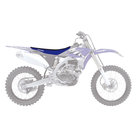 BLACKBIRD POKROWIEC / POSZYCIE NA SIEDZENIE YAMAHA YZ 250F '10-'13 DOUBLE GRIP 3 KOLOR CZARNY NIEBIESKI