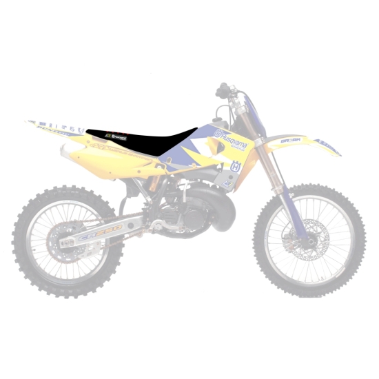 BLACKBIRD POKROWIEC / POSZYCIE NA SIEDZENIE HUSQVARNA CR/WR 125 '09-'13; TE/TC 250/310 '08-'13, TE/TC 250/450/510 '08-'10 DOUBLE GRIP 3 KOLOR CZARNY