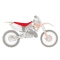 BLACKBIRD POKROWIEC / POSZYCIE NA SIEDZENIE HONDA CR 125 '93-'97, CR 250 '92-'96 PYRAMID (PMD) KOLOR CZERWONY