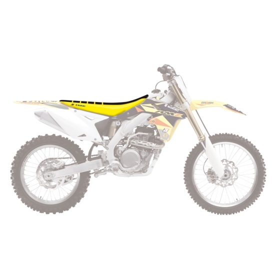 BLACKBIRD POKROWIEC / POSZYCIE NA SIEDZENIE SUZUKI RMZ 450 '08-'17 ZEBRA KOLOR CZARNY ŻÓŁTY