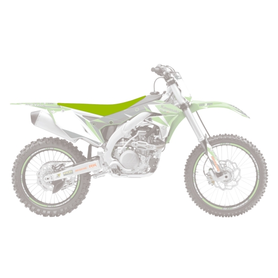BLACKBIRD POKROWIEC / POSZYCIE NA SIEDZENIE KAWASAKI KXF 250 '09-'12, KXF 450 '09-'11 PYRAMID (PMD) KOLOR ZIELONY