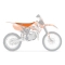 BLACKBIRD POKROWIEC / POSZYCIE NA SIEDZENIE KTM SX 85 '04-'12 DOUBLE GRIP 3 KOLOR CZARNY POMARAŃCZOWY