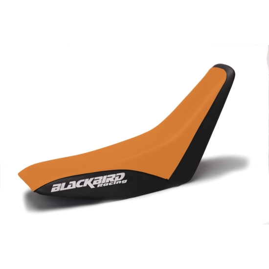 BLACKBIRD POKROWIEC / POSZYCIE NA SIEDZENIE KTM 4T '96-'99 (4 STROKE ALL MODELS) TRADITIONAL KOLOR CZARNY POMARAŃCZOWY