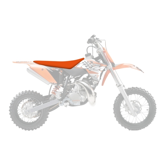 BLACKBIRD POKROWIEC / POSZYCIE NA SIEDZENIE KTM SX 50 '02-'15 PYRAMID (PMD) KOLOR POMARAŃCZOWY