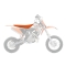 BLACKBIRD POKROWIEC / POSZYCIE NA SIEDZENIE KTM SX 50 '02-'15 PYRAMID (PMD) KOLOR POMARAŃCZOWY