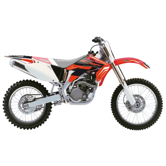 BLACKBIRD KOMPLET NAKLEJEK (OKLEIN) HONDA CRF 450R '02-'04 DREAM 4 KOLOR CZERWONY CZARNY