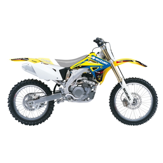 BLACKBIRD KOMPLET NAKLEJEK (OKLEIN) SUZUKI RMZ 450 '05-'07 DREAM 4 KOLOR NIEBIESKI ŻÓŁTY CZARNY