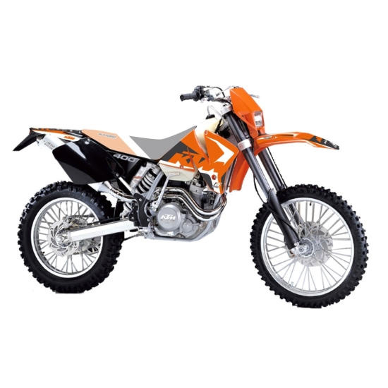 BLACKBIRD KOMPLET NAKLEJEK (OKLEIN) KTM SX/SX-F '98-'00, EXC/EXC-F '98-'00 DREAM 4 KOLOR POMARAŃCZOWY CZARNY