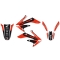 BLACKBIRD KOMPLET NAKLEJEK (OKLEIN) HONDA CRF 250R '04-'09, CRF 250X '04-'21 DREAM 4 KOLOR CZERWONY CZARNY