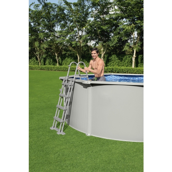 Basen panelowy HYDRIUM 460x120 Okrągły 15FT BESTWAY 8w1 + Pompa piaskowa