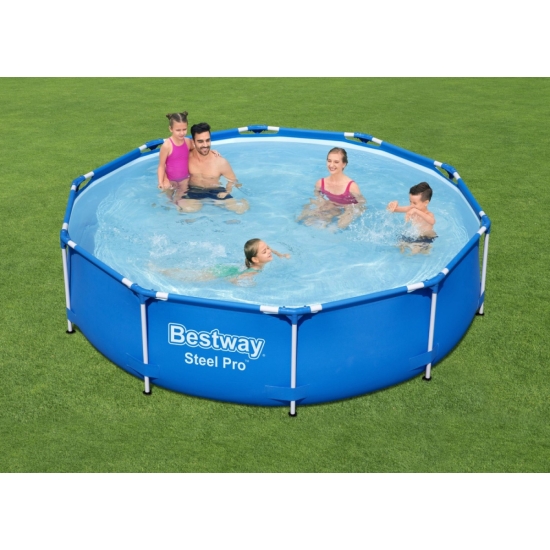 Basen Stelażowy Steel Pro 305x76 BESTWAY 3w1 + Pompa + Filtr