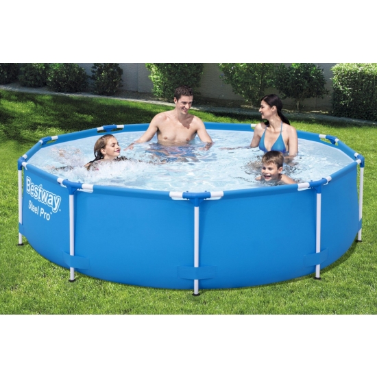 Basen Stelażowy Steel Pro 305x76 BESTWAY 3w1 + Pompa + Filtr