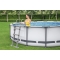 Basen stelażowy Steel Pro MAX 366x100 Szary 12FT BESTWAY 4w1 + Pompa Filtr + Drabinka